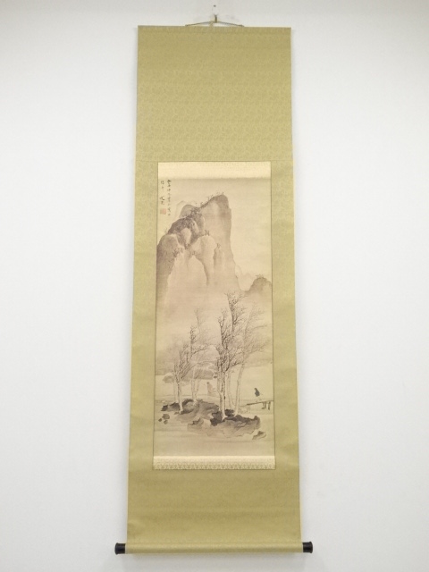 JAPANESE HANGING SCROLL / PRINTED / SCENERY